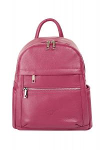 Рюкзак из натуральной кожи, производство Италия Samantha Look, розовый