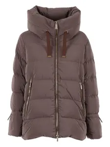 Пуховик Gadia с капюшоном Moorer, коричневый