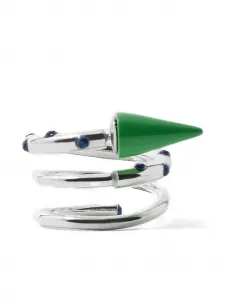 Маленькая серьга со спиральными камнями Sunnei, серебристый