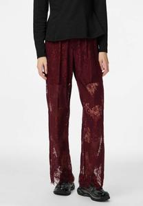Брюки Pieces PCRINNE HW STRAIGHT , Tawny Port/Dark Red