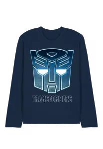 Футболка с длинными рукавами с логотипом autobot steel icon из серии transformers generations. Hasbro, Dark Blue