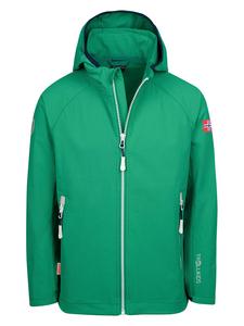 Куртка софтшелл Trollkids Kvalvika, зеленый