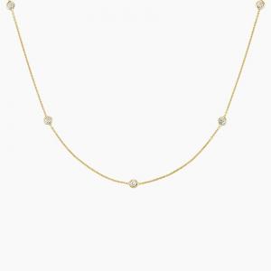 Ожерелье с бриллиантами Bezel Strand 18 дюймов (1/3 карата) Brilliant Earth