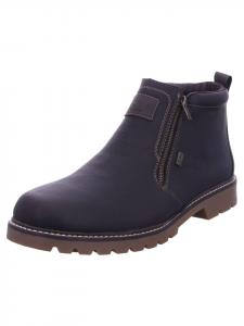 Ботинки челси каштанового/морского цветов rieker