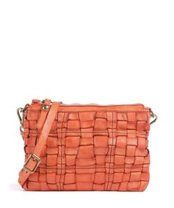 Сумка через плечо из зернистой коровьей кожи Campomaggi, оранжевый