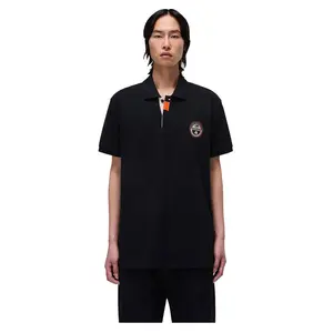 Поло с коротким рукавом Napapijri Clanis, черный