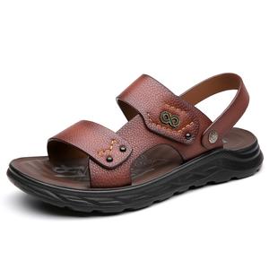 POPULAR ROUSE PR Мужские пляжные сандалии коричневые, цвет Brown