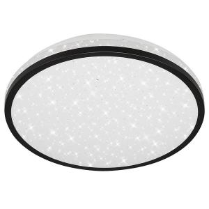 Светодиодный потолочный светильник Briloner Acorus Black, поликарбонат - 1-пламенный