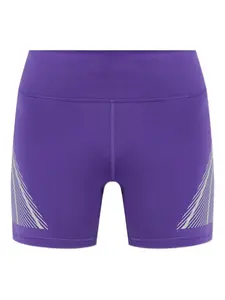 Спортивные шорты со светоотражающими полосками Adidas by Stella McCartney, фиолетовый