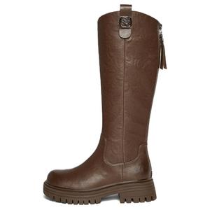 Высокие сапоги женские черно-коричневые BASTO, коричневый