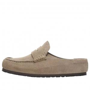 Шлепанцы Birkenstock Naples Wrapped Suede Leather 'Taupe'