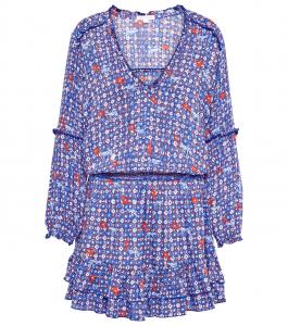 Мини-платье с принтом Илоны Poupette St Barth, Blue Hyeres