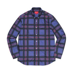 Рубашка Supreme Spray Tartan Shirt, Blue