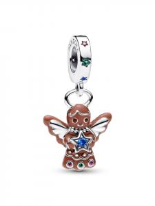 Pandora Серебряный кулон в виде пряничного ангела