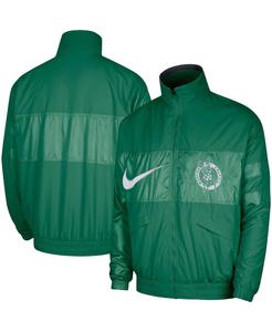Мужская куртка Kelly Green Boston Celtics Courtside Versus Capsule с молнией во всю длину Nike