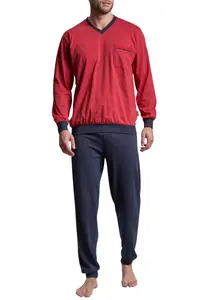 Пижама GÖTZBURG "Manhattan" (2 шт.), с практичными манжетами и нагрудным карманом, цвет Chili Pepper