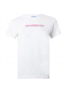 KARL LAGERFELD JEANS Футболка в белом цвете