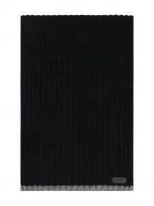 Кашемировый шарф в рубчик Moorer, черный