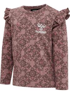 Hummel Футболка «Hmlfia T-Shirt L/S» коричневого цвета