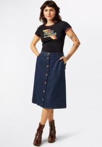 Юбка King Louie A-line skirt, Deep Blue/Blue