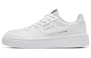 Кеды мужские, обувь для скейтбординга низкая белый Qiaodan