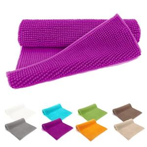 Коврик для ванной из шенилла heimtexland , очень пушистый, впитывающий коврик для ванной, тип 771, фиолетовый, 50 x 80 см