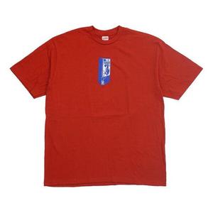 Футболка fw18 payphone tee red public phone printing short sleeve Supreme, красный