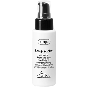 Ультралегкий крем для лица с spf15, 50 мл Ziaja Kozie mleko