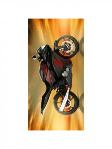 Cofi 1453 Хлопковое пляжное полотенце для мотоцикла, махровое банное полотенце с высококачественным принтом в многоцветном исполнении