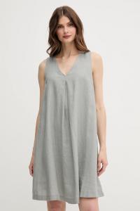 Льняное платье United Colors Of Benetton, серый
