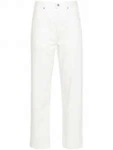 Прямые джинсы средней посадки JIL SANDER, белый