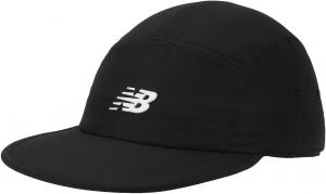Кепка для бега New Balance Adult Unisex, легкая, регулируемая, с плоским козырьком, 5 панелей, Natural Black