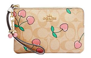 COACH Женская клатч из искусственной кожи небольшого размера хаки