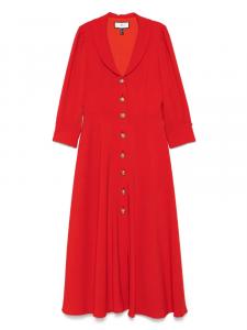 Платье миди на пуговицах NISSA, красный