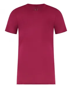 Футболка с круглым вырезом из ребристого хлопка Rick Owens, красный