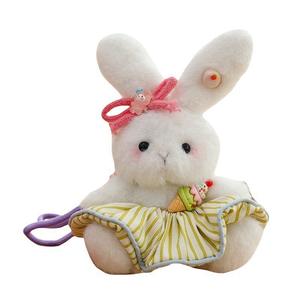 Свежий милый брелок с медвежонком, плюшевый кулон с длинноухим кроликом высотой 13,2 см Handsome, зеленый