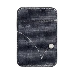 HERMES Магнитный джинсовый картхолдер унисекс индиго и белый
