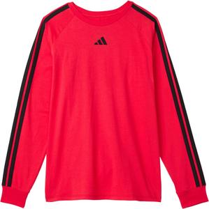 Футболка Adidas Kids Small Embroidered Logo 3-Stripes Tee, Pure Ruby