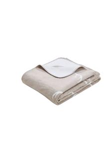 Cats Collection Плед с рисунком оленьих рогов бежевого цвета