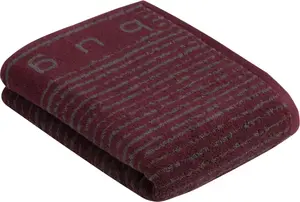 Полотенце для душа bugatti "Tiago", (1 шт.), особо впитывающее 67х140 см (1 шт.), цвет burgundy