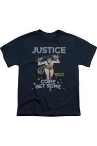 Футболка с коротким рукавом DC Comics Get Some для детей Gildan, темно-синий