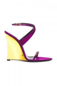 Gippy Wedge Сандалии Saint Laurent, Cyclamen