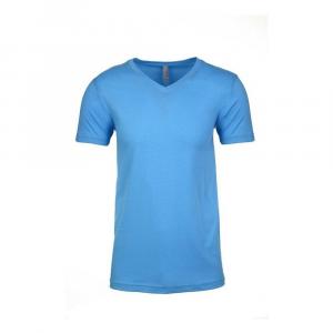 Замшевая футболка унисекс с v-образным вырезом Next Level, цвет Turquoise