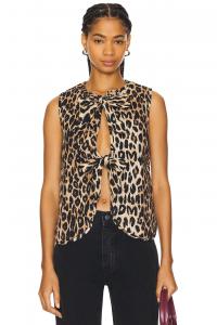 Жилет с завязками спереди Damson Madder, мультиколор