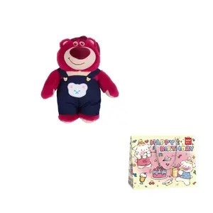 Плюшевая игрушка Disney серии Strawberry Bear Toy Story ароматизированная кукла Lotso высота 49см длина 25см MINISO