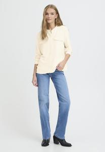 Блуза ICHI SOFFIE, Birch/Off-White