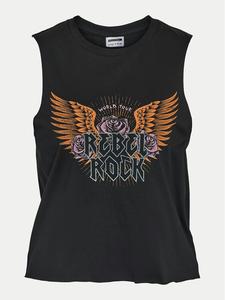 Топ свободного покроя Rebel 27034002 Noisy May, черный