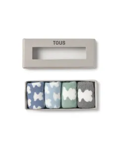 Набор из 4 носков для малышей с медвежатами Tous, мультиколор