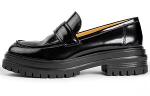 Туфли на платформе женские низкие черные Tony Bianco