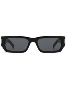 Солнцезащитные очки Naked Wire в прямоугольной оправе Saint Laurent Eyewear, черный